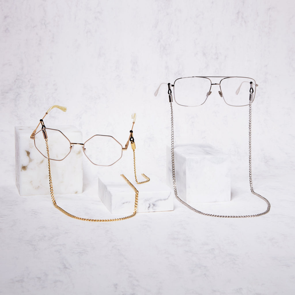 hangloo Brillenketten silber gold