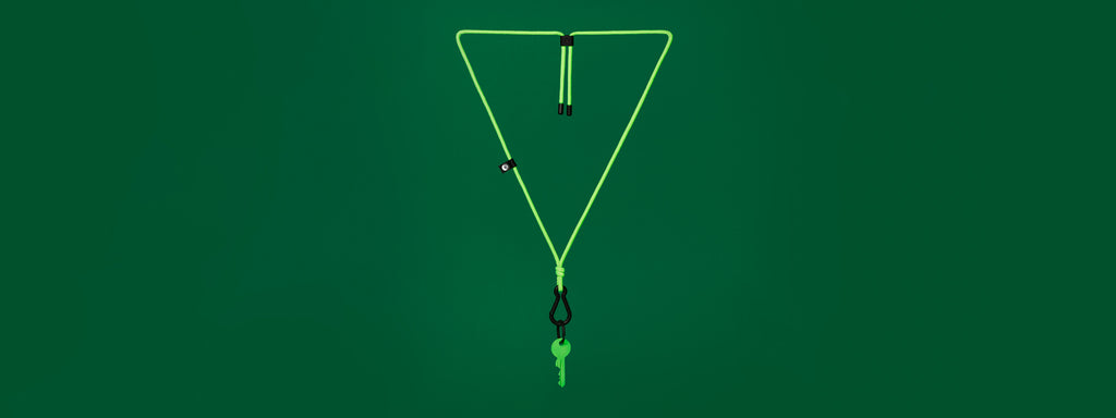 Der grüne hangloo Schlüsselanhänger