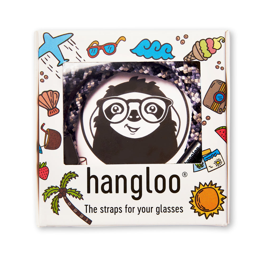 Double Espresso hangloo Brillenband schwarz Verpackung