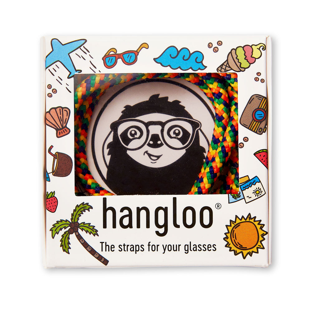 Sundowner hangloo Brillenband gelb bunt Verpackung